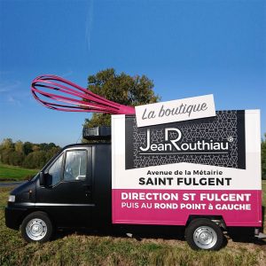 Enseigne publicitaire 3d pour camion